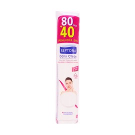 SEPTONA Daily Clean Cotton Pads 80+40 Τεμάχια