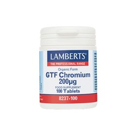 LAMBERTS GTF Chromium 200mg 100 Ταμπλέτες