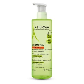 A-DERMA Exomega Control Gel Lavant Emollient 2 in 1 500ml