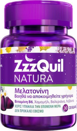 ZZZQUIL Natura Melatonin Forest Fruits 30 Ζελεδάκια