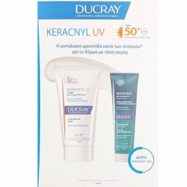 DUCRAY Keracnyl UV Set Fluid SPF50 50ml & Foaming Gel 100ml