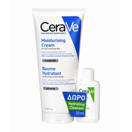 CERAVE C5 Promo Cream 177ml & ΔΩΡΟ Hydrating Cleanser 20ml