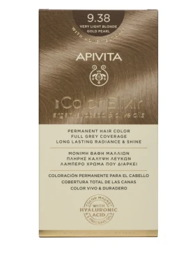 APIVITA My Color Elixir 9.38 Ξανθό Πολύ Ανοιχτό Μελί Περλέ 50ml+75ml