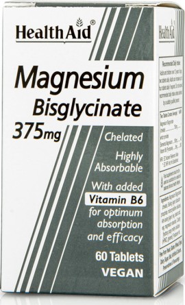 HEALTH AID Magnesium Bisglycinate 60 Ταμπλέτες