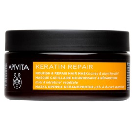 APIVITA Keratin Repair Μάσκα Μαλλιών με Μέλι και Φυτική Κερατίνη για Επανόρθωση 200ml