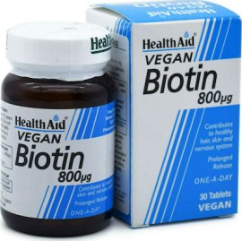 HEALTH AID Biotin 800mcg 30 Ταμπλέτες