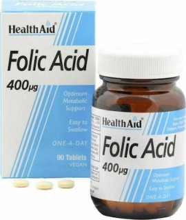 HEALTH AID Acid Folic 400mcg 90 Ταμπλέτες