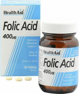 HEALTH AID Acid Folic 400mcg 90 Ταμπλέτες