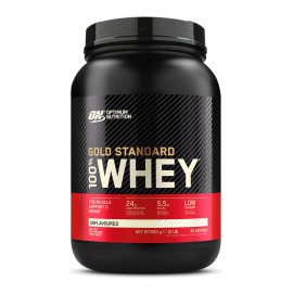 100% Whey Gold Standard 908gr (Optimum Nutrition) - Unflavoured