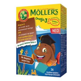 MÖLLER’S Omega-3 Kids 36 Ζελεδάκια COLA