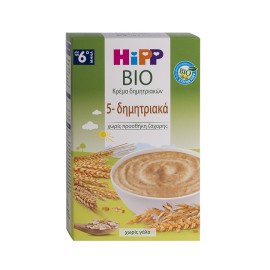 HIPP Bio Κρέμα 5 Δημητριακών 6m+ 200gr