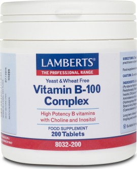 LAMBERTS Vitamin B-100 Complex 200 Ταμπλέτες