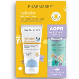 PHARMASEPT HELIODOR Promo Baby Sun Cream SPF50 100ml + Mild Bath 100ml