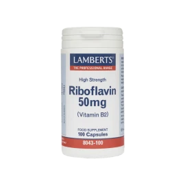 LAMBERTS Riboflavin B2 50mg 100 Κάψουλες