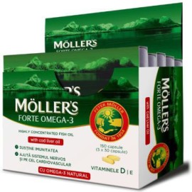 MÖLLER’S Omega-3 Forte - Μουρουνέλαιο 150 Κάψουλες