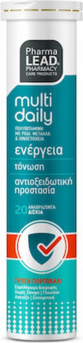 PHARMALEAD Multi Daily 20 Αναβράζοντα Δισκία Πορτοκάλι