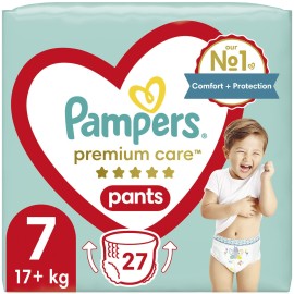 PAMPERS Premium Care No. 7 για 17+kg 27τμχ