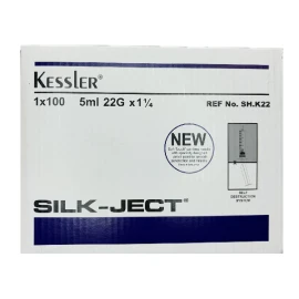 KESSLER Silk-Ject 5ml 22G x 1¼ 100 Τεμάχια