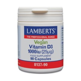 LAMBERTS Vegan Vitamin D3 1000IU 90 Kάψουλες