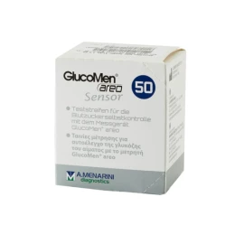 MENARINI GlucoMen Areo Sensor Ταινίες Μέτρησης Γλυκόζης 50 Τεμάχια