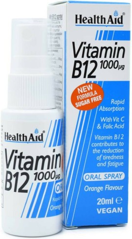 HEALTH AID Vitamin B12 Oral Spray 1000mg 20ml