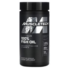 MUSCLETECH 100% Fish Oil 100 Softgel Caps