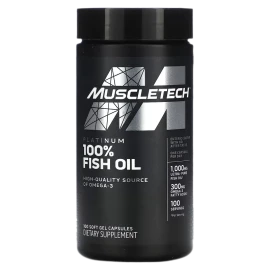 MUSCLETECH 100% Fish Oil 100 Softgel Caps