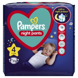 PAMPERS Night Pants No4 9-15kg 25 Τεμάχια
