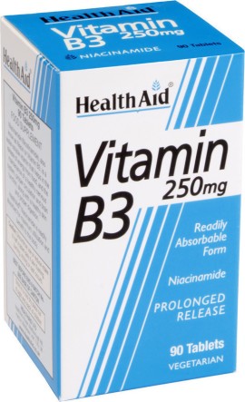 HEALTH AID Vitamin B3 250mg 90 Ταμπλέτες