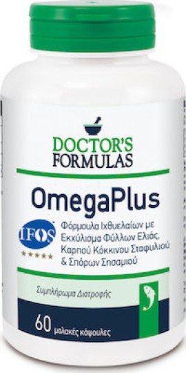 DOCTORS FORMULAS OmegaPlus 60 Μαλακές Κάψουλες