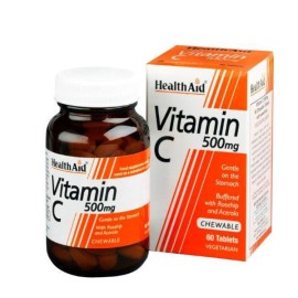 HEALTH AID Vitamin C 500mg 60 Μασώμενες Ταμπλέτες