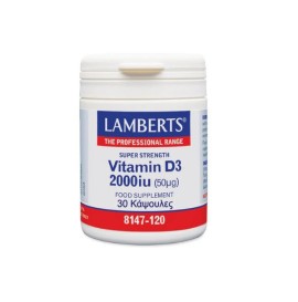 LAMBERTS Vitamin D3 2000IU 30 Κάψουλες