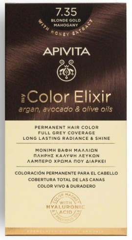 APIVITA My Color Elixir 7.35 Ξανθό Μελί Μαονί 50ml+75ml