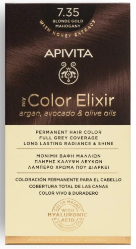 APIVITA My Color Elixir 7.35 Ξανθό Μελί Μαονί 50ml+75ml