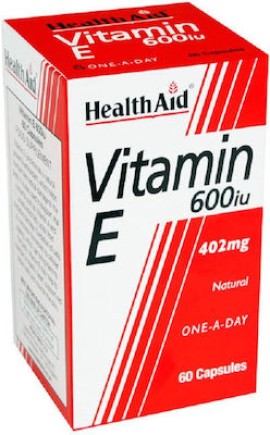 HEALTH AID Vitamin E 200IU 134mg 60 Φυτικές Κάψουλες