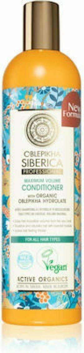 NATURA SIBERICA Οblepikha Hair Conditioner Maximum Volume for All Hair Types 400ml