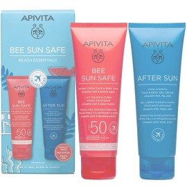 APIVITA Bee Sun Safe Beach Essentials Hydra Fresh Face & Body Milk 100ml + After Sun Gel Cream 100ml