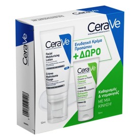 CERAVE Promo Facial Moisturizing Lotion 52ml & ΔΩΡΟ Hydrating Cream-to-Foam Cleanser 50ml