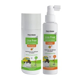 FREZYDERM Lice Free Set Shampoo 125ml & Lotion 125ml