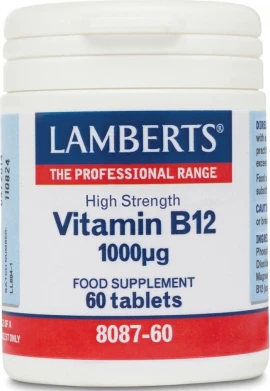 LAMBERTS B12 1000mg 60 Ταμπλέτες