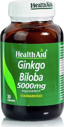 HEALTH AID Ginkgo Biloba 5000mg 30 Κάψουλες