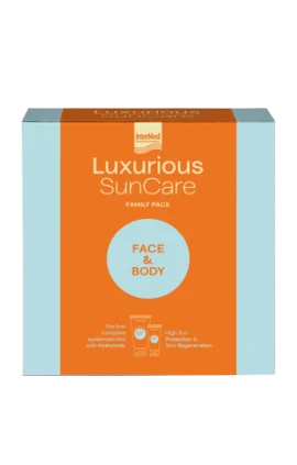 INTERMED Luxurious Suncare Family Pack Face Cream SPF50 75ml & Sun Protection Body Cream SPF50 200ml