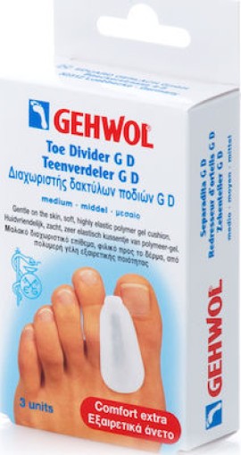 GEHWOL Toe Divider GD με Gel για το Κότσι Medium 3 Τεμάχια