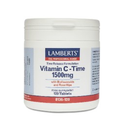 LAMBERTS Vitamin C Time Release 1500mg 120 Ταμπλέτες