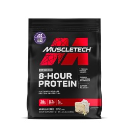 MUSCLETECH Platinum 8 Hour Protein 2.09kg - Vanilla Cake