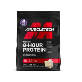 MUSCLETECH Platinum 8 Hour Protein 2.09kg - Vanilla Cake