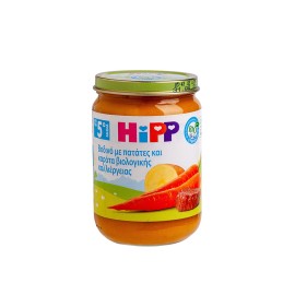 HIPP Βρεφικό Γεύμα Βοδινό με Πατάτες & Καρότα Βιολογικής Καλλιέργειας 4m+ 190gr