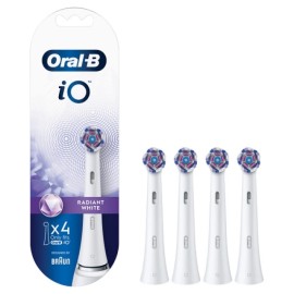 ORAL B iO Radiant White Ανταλλακτικές Κεφαλές Βουρτσίσματος 4 Τεμάχια