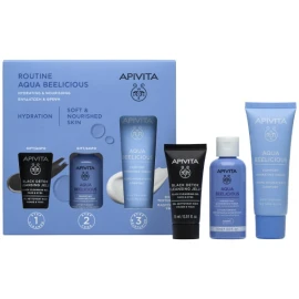 APIVITA Promo Αqua Beelicious Ενυδάτωση + Θρέψη με Αqua Beelicious Comfort Hydrating Cream Ενυδατική Κρέμα Πλούσιας Υφής 40ml + Δώρο Αqua Beelicious Ενυδατικό Τόνερ 50ml + Black Dettox Gel Καθαρισμού 15ml