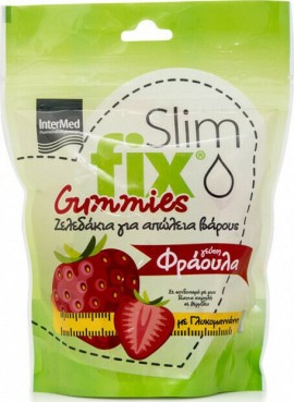 INTERMED Slim Fix Gummies Strawberry 42 Τεμάχια